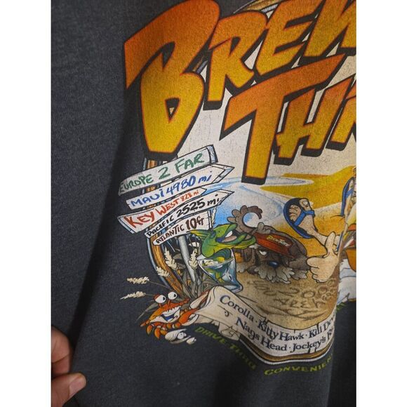 Hoodie men's outerbanks vintage brew thru size 2xl - Picture 5 of 7